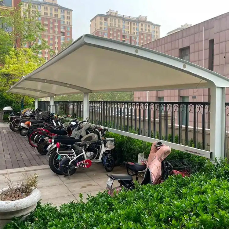 宣城膜结构电动车棚